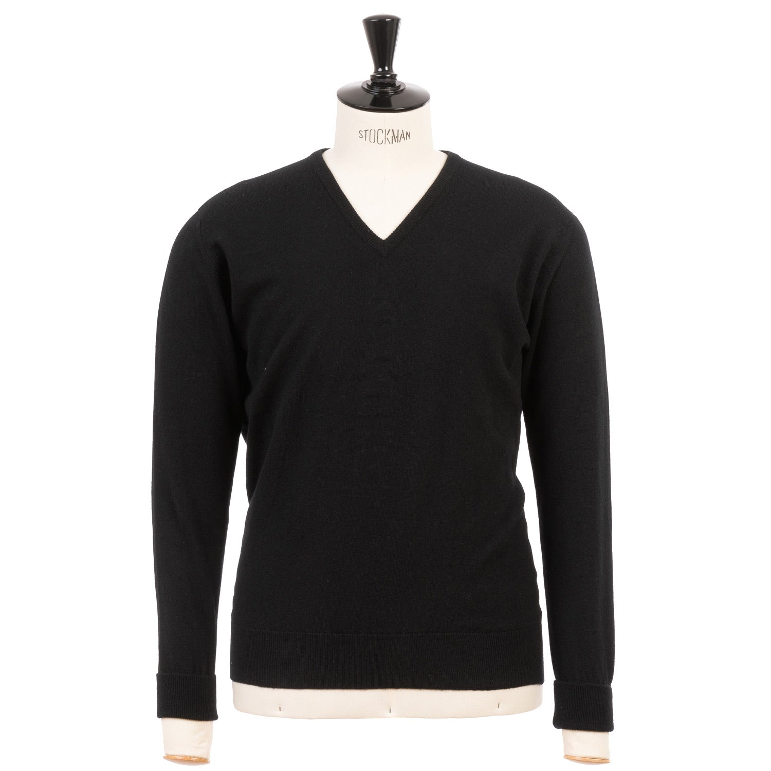 Sweater "Oxton Vee" made from fine Scottish 1 Ply Cashmere
